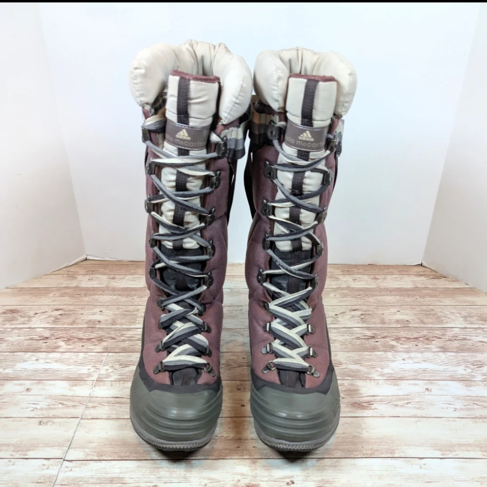 Adidas Stella McCartney Rare Snow Hiking Tall Winter Boots Women's Size